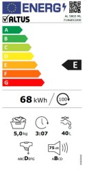 Altus AL 5803 ML 800 Devir 5 KG Beyaz Çamaşır Makinesi - 2