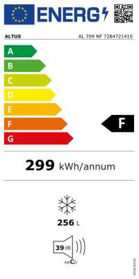 Altus AL 709 NF 256 LT 7 Çekmeceli No-Frost Dikey Derin Dondurucu - 3