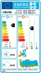 ALTUS ALK 1840 18.000 BTU A++ R32 İNVERTER DUVAR TİPİ KLİMA - 2