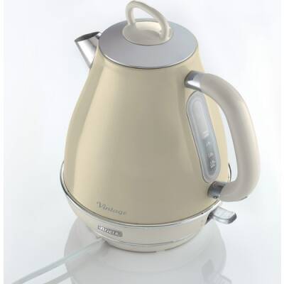 ARİETE 2869/03 VİNTAGE 1.7 LT. 2000W ÇELİK KETTLE - BEJ - 2