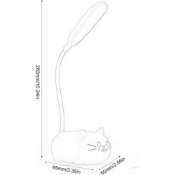 Avec AV-601 Sevimli Kedi USB Ledli Şarjlı Masa Lambası - 2