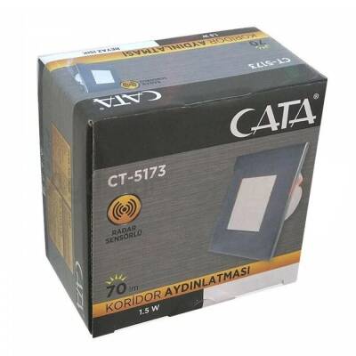 Cata Ct-5173 Radar Sensörlü Koridor Aydınlatma 1,5W / Günışığı - 2