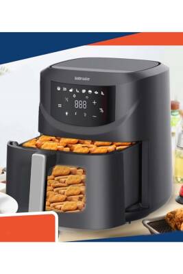 GOLDMASTER GM 7488 PLUSCOOK 7.6 LT. DİJİTAL AIRFRYER FRİTÖZ - SİYAH - 1