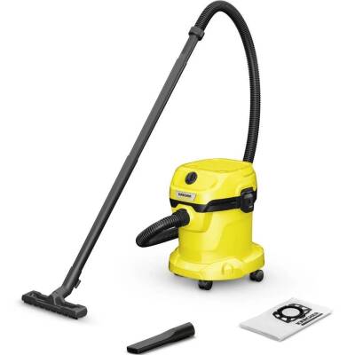 KARCHER WD 2 V-15/4/18 1000W KÜRE SÜP. 15 LT. - SARI - 1