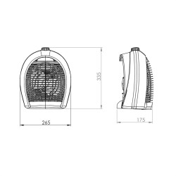 Kumtel Fanlı Isıtıcı 2000 W LX-6331 Bej - 7