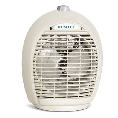 KUMTEL Fanlı Isıtıcı Termostatlı 2000 W LX-6331 T Bej - 2