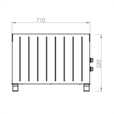 Kumtel HC-2947 1000W Konvektör Konveksiyonel Isıtıcı Siyah - 4