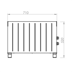 Kumtel HC-2947 1000W Konvektör Konveksiyonel Isıtıcı Siyah - 4