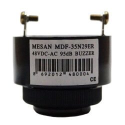 MESAN MS 1203.48VAC-DC Ø28 PANO MONTAJ BUZZER KESİK SES TERMİNAL & VİDA - 7