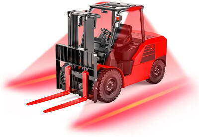 MESAN MS 481.12-80VDC FORKLIFT RED ZONE LAZER LAMBA 18W - 5