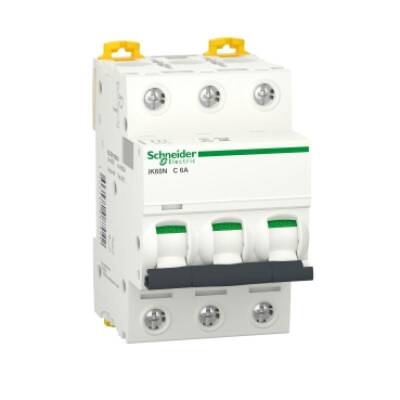 Schneider Electric 24346, C60N3PC3A 6KA C SE 3A 3KUT OTO SİG - 1