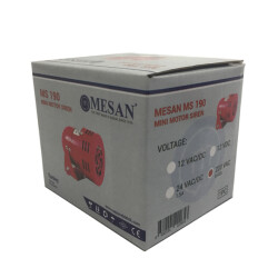 MESAN MS 190.220VAC MİNİ MOTOR SİREN METAL 40W - 2