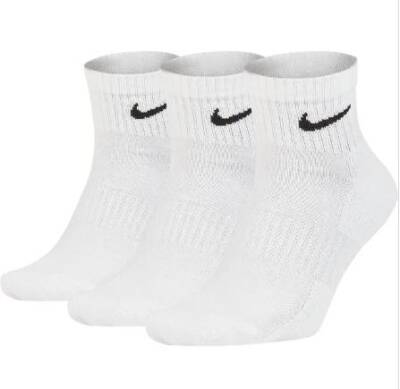 Nike Everyday Cushion Ankle Erkek Beyaz Günlük Çorap SX7667-100 SMALL - 1