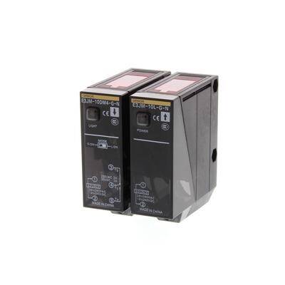 OMRON E3JM10M4TGNNOMS Fotoelektrik sensör, kare kare, karşılıklı, 10m, zamanlayıcı, çıkışlı, sıkıştırmalı - 1