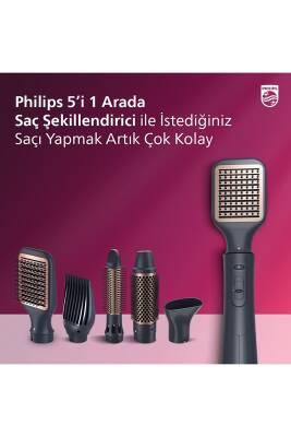 Philips BHA530-00 Hava Üflemeli Argan Yağlı Saç Şekillendirici - 5