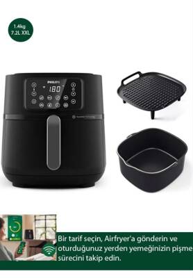 Philips HD9285-96 Airfryer XXL Fritöz, Uzaktan Bağlantı, 1.4 kg, 7.2 L Kapasite - 1