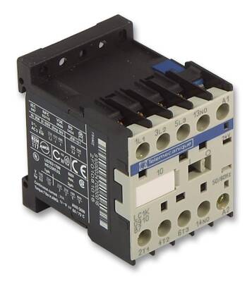 Schneider Electric LC1K0910F7, TeSys K kontaktör - 3P(3 NA) - AC-3 - <= 440 V 9 A - 110 V AC bobin - 1