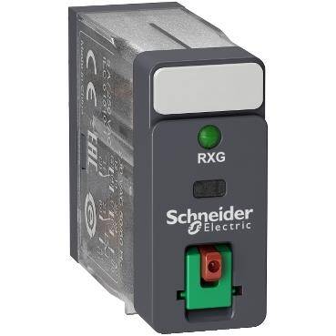 Schneider Electric RXG22E7, Arayüz Fişi Rölesi, Harmony Elektromekanik Röleler, 5A, 2C/O, Led ile, Kilitlenebilir Test, 48V AC - 1