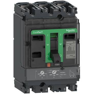 Schneider Electric C25N3TM200, 140-200 Amper, 50 kA, 3 Kutuplu, Kompakt Şalter, NSX250N, TM200D Korumalı - 1