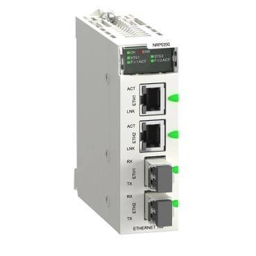 Schneider Electric BMXNRP0200, Fiber Dönüştürücü MM/LC 2CH 100Mb - 1