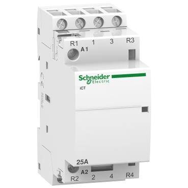 Schneider A9C20838, 25 Amper, 2NA+2NK, Sessiz Kontaktör, 220-240 Volt AC, 4 Kutuplu - 1