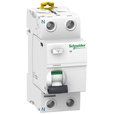 Schneider Electric A9R44240,40 Amper, 300mA, AC Tip, Monofaze, Kaçak Akım Koruma Rölesi, 2 Kutuplu (1 Faz+Nötr) - 1