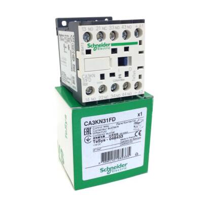 Schneider Electric CA3KN31FD, Yardımcı Kontaktör, 3NA+1NK, 110 Volt DC - 1