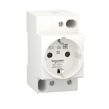 Schneider Electric A9A15310, Ray Tipi Modüler Topraklı Priz 45mm - 1