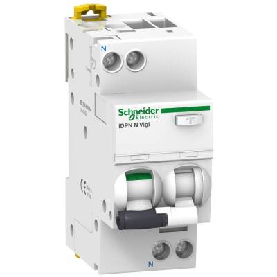 Schneider Electric A9D31610, 10 Amper, 30mA, Monofaze, C Tipi, Kaçak Akım Korumalı Otomatik Sigorta, 2 Kutuplu (1Faz+Nötr), 6 kA - 1