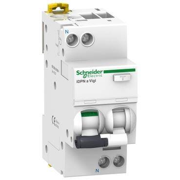 Schneider Electric A9D34606, 6 Amper, 30mA, Monofaze, C Tipi, Kaçak Akım Korumalı Otomatik Sigorta, 2 Kutuplu (1Faz+Nötr), 4.5 kA - 1