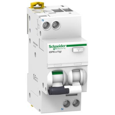 Schneider Electric A9D34616, 16 Amper, 30mA, Monofaze, C Tipi, Kaçak Akım Korumalı Otomatik Sigorta, 2 Kutuplu (1Faz+Nötr), 4.5 kA - 1