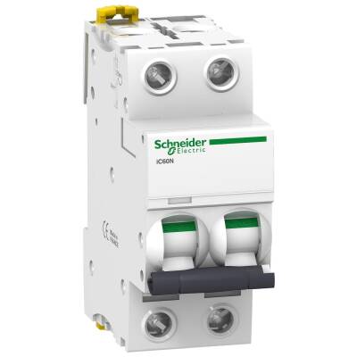 Schneider Electric A9F73216, 16 Amper, 2 Fazlı, B Tipi, Otomatik Sigorta, 6 kA, B16x2A - 1