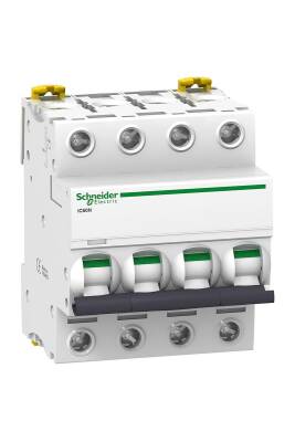 Schneider Electric A9F73406, 6 Amper, 4 Fazlı, B Tipi, Otomatik Sigorta, 6 kA, B6x4 - 1