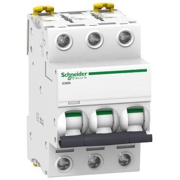 Schneider Electric A9F74304, 4 Amper, 3 Fazlı, C Tipi, Otomatik Sigorta, 6 kA, C4x3 - 1