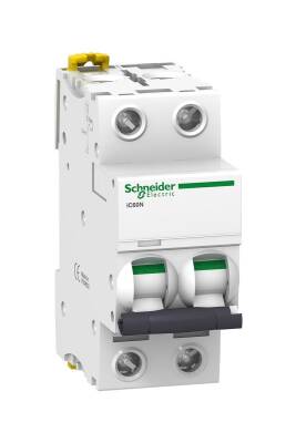 Schneider Electric A9F75206, iC60N - minyatür devre kesici - 2P - 6A - D eğrisi - 1