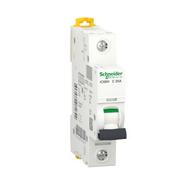 Schneider Electric A9F84125, 25 Amper, 1 Fazlı, C Tipi, Otomatik Sigorta, 10 kA, C25x1 - 1