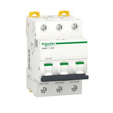 Schneider Electric A9K24340, 40 Amper, 3 Fazlı, C Tipi, Otomatik Sigorta, 6 kA, C40x3 - 1