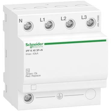 Schneider Electric A9L15688, iPF K 40 modüler parafudr - 3 kutup + N - 340V - 1