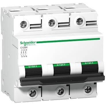 Schneider Electric A9N18470, 125 Amper, 3 Fazlı, C Tipi, Otomatik Sigorta, 15 kA, C125x3 - 1