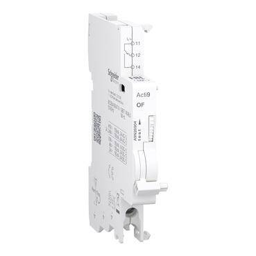 Schneider Electric A9N26904, Yardımcı kontak, Acti9 A9N, OF, 1 C/O, 100mA - 6A, 24VAC - 415VAC, 24VDC - 130VDC, alttan bağlantı - 1