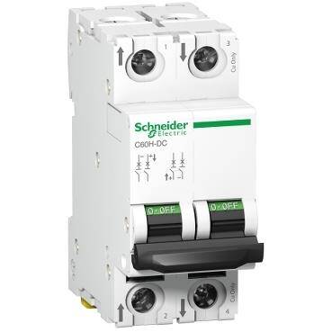 Schneider Electric A9N61530, 15 Amper, 2 Fazlı, C Tipi, DC Uygulamaları İçin Otomatik Sigorta, 6 kA, C15x2 - 1