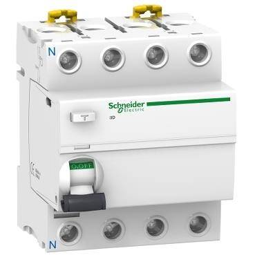 Schneider Electric A9R11480, 80 Amper, 30mA, AC Tip, Trifaze, Kaçak Akım Koruma Rölesi, 4 Kutuplu (3 Faz+Nötr) - 1