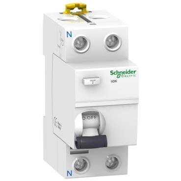 Schneider Electric A9R50225, 25 Amper, 30mA, Monofaze, Kaçak Akım Koruma Rölesi, 2 Kutuplu (1 Faz+Nötr) - 1