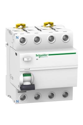 Schneider Electric A9R61425, 25 Amper, 30mA, A-SI Tip, Trifaze, Kaçak Akım Koruma Rölesi, 4 Kutuplu (3 Faz+Nötr) - 1