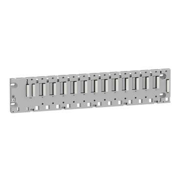 Schneider Electric BMXXBP1200, raf M340 -12 slot - panel, plaka veya DIN ray montajı - 1