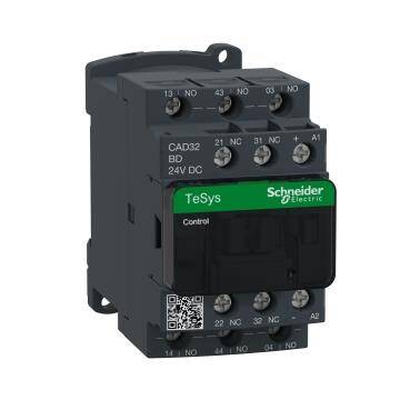 Schneider Electric CAD32BD, TeSys D kontrol rölesi - 3 NA + 2 NK - <= 690 V - 24 V DC standart bobin - 1