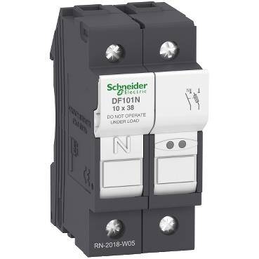 Schneider Electric DF101N, 32 Amper, Kartuş Sigorta Yuvası, 1Faz+N, 10x38mm - 1