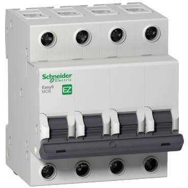 Schneider Electric EZ9F43416, 16 Amper, 4 Fazlı, C Tipi, Otomatik Sigorta, 3 kA, C16x4 - 1