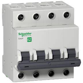 Schneider Electric EZ9F43425, 25 Amper, 4 Fazlı, C Tipi, Otomatik Sigorta, 3 kA, C25x4 - 1