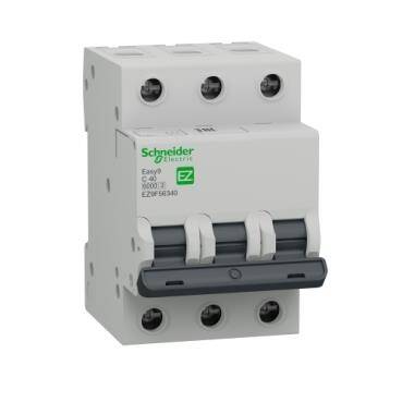 Schneider Electric EZ9F56340, Easy9 MCB 3P 40A C 6000A 400V Otomatik Sigorta - 1